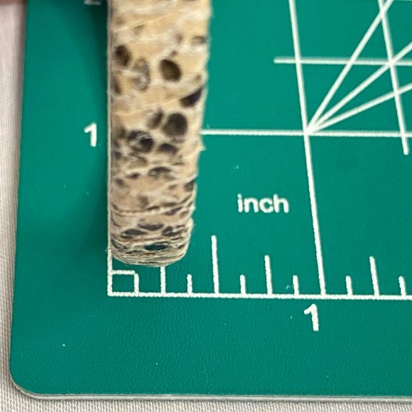 Bangle Bracelets Wrapped Faux Reptile Skin Pattern Set Of Two Varying Widths - Picture 7 of 7